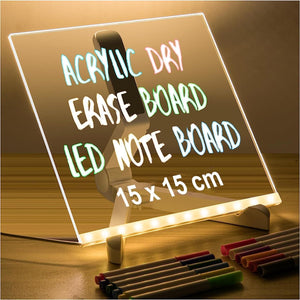 3D Acrylic Writing Board with Pen & Light