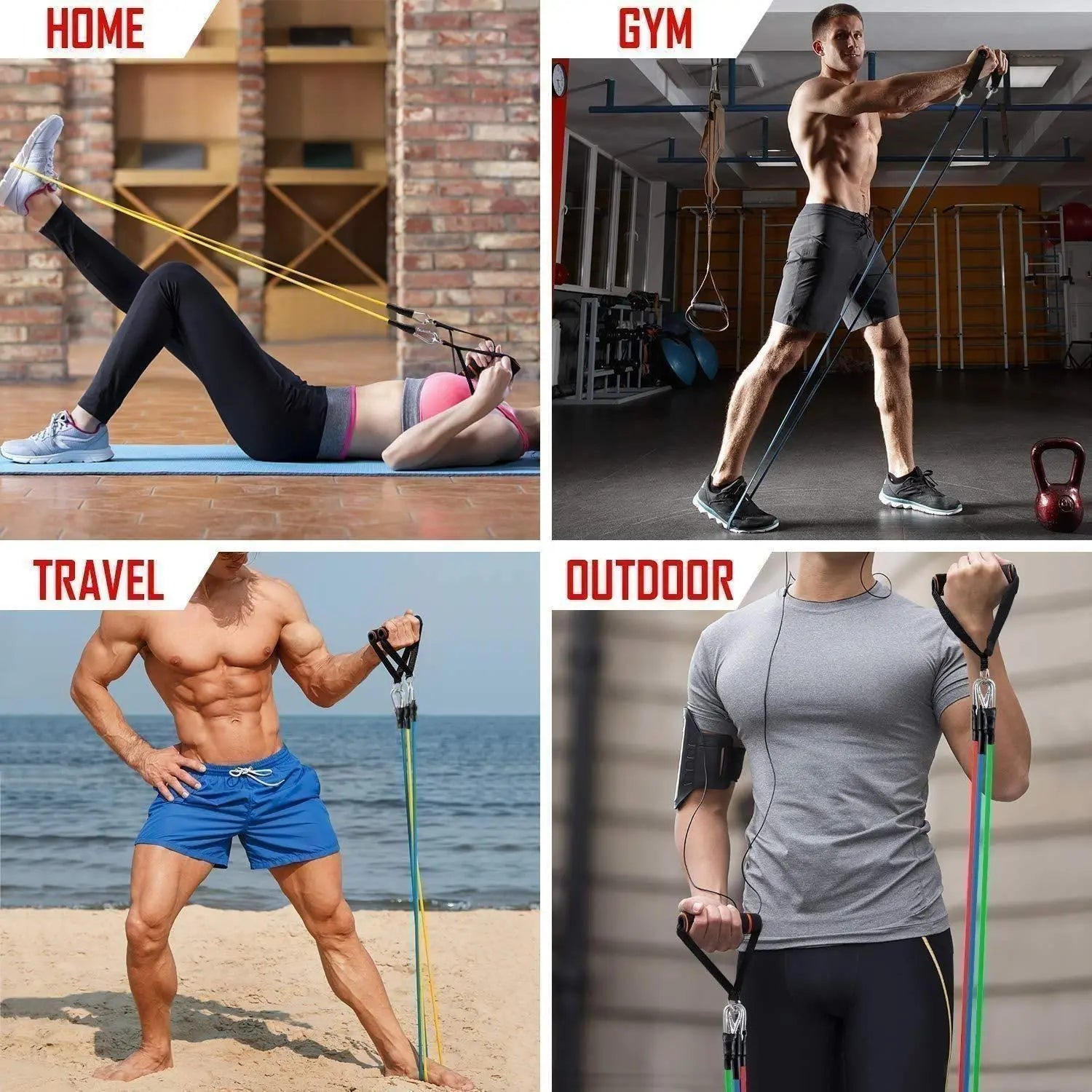 Exercise bands | Gym exercise bands |Resistance Exercise Bands